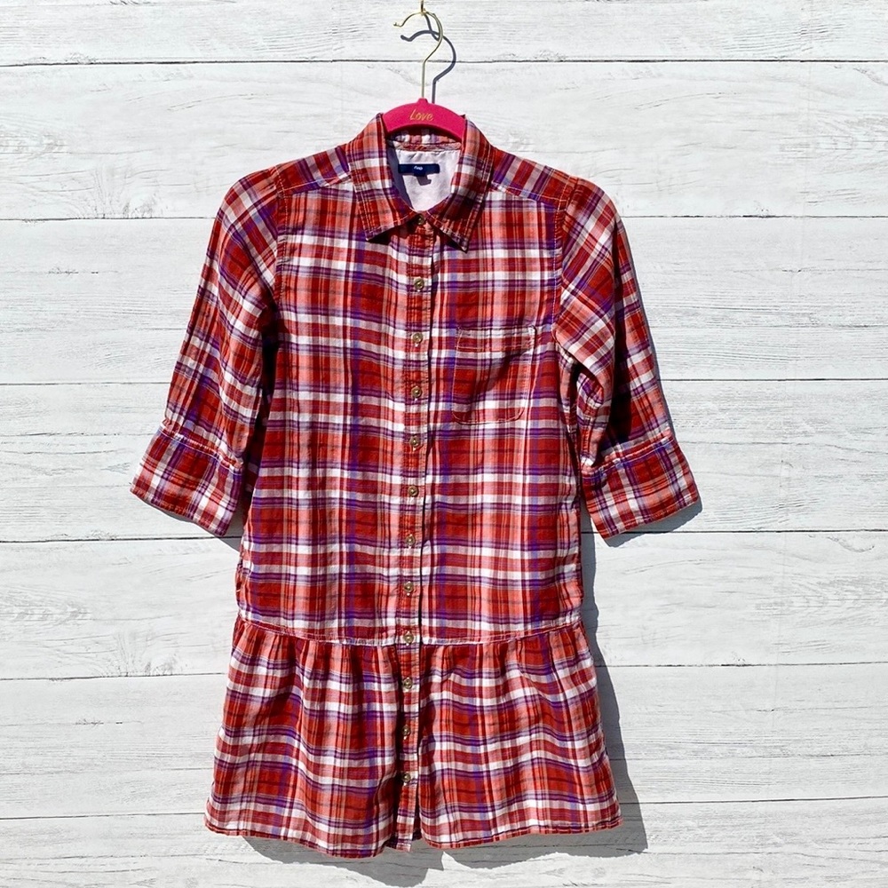 Gap plaid mini dress